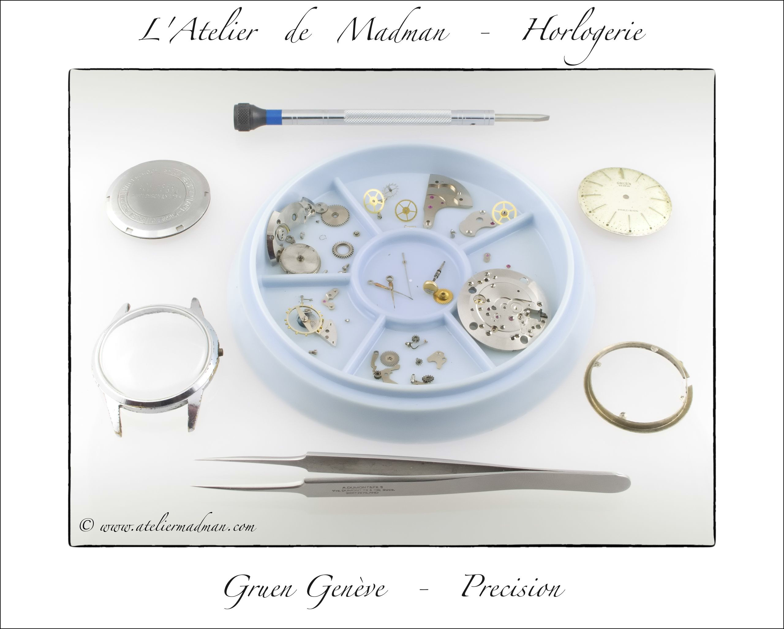 Pièce D'horlogerie Vintage : Roue De Moyenne Pour Mouvement Gruen 370 - Neuve De Stock